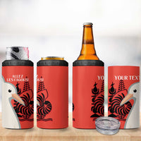 Custom Nouvelle-Caledonie Football 4 in 1 Can Cooler Tumbler Allez Les Cagous Simple Style LT14 - Polynesian Pride
