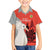 Custom Nouvelle-Caledonie Football Family Matching Off The Shoulder Long Sleeve Dress and Hawaiian Shirt Allez Les Cagous Simple Style