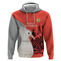 Custom Nouvelle-Caledonie Football Hoodie Allez Les Cagous Simple Style LT14 Pullover Hoodie Red - Polynesian Pride