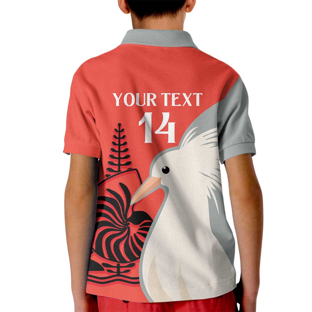 Custom Nouvelle-Caledonie Football Kid Polo Shirt Allez Les Cagous Simple Style LT14 - Polynesian Pride