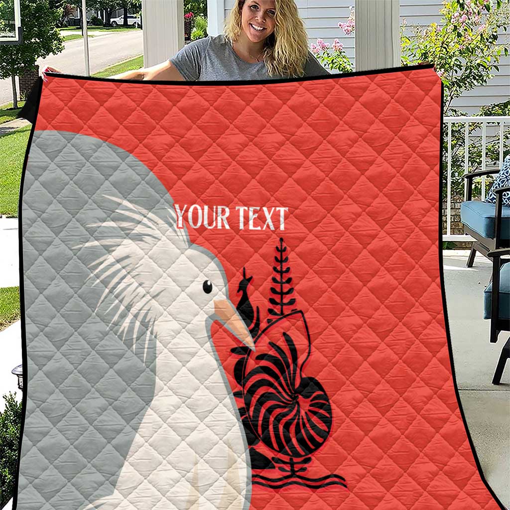 Custom Nouvelle-Caledonie Football Quilt Allez Les Cagous Simple Style LT14 Red - Polynesian Pride