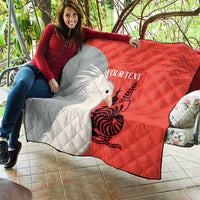Custom Nouvelle-Caledonie Football Quilt Allez Les Cagous Simple Style LT14 - Polynesian Pride