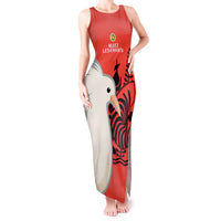 Custom Nouvelle-Caledonie Football Tank Maxi Dress Allez Les Cagous Simple Style LT14 Women Red - Polynesian Pride