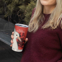 Custom Nouvelle-Caledonie Football Tumbler Cup Allez Les Cagous Simple Style LT14 - Polynesian Pride