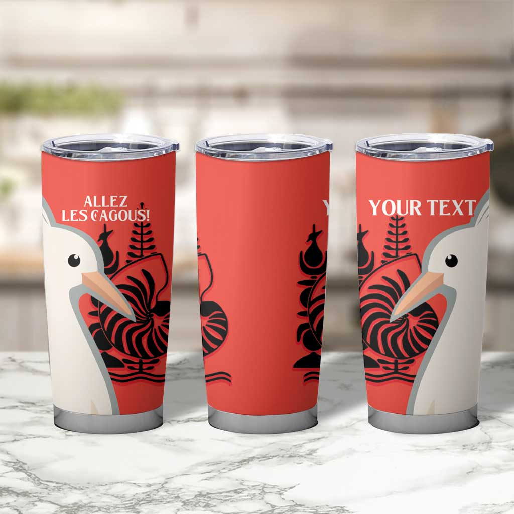 Custom Nouvelle-Caledonie Football Tumbler Cup Allez Les Cagous Simple Style LT14 - Polynesian Pride