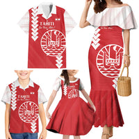 Custom Tahiti Football Family Matching Mermaid Dress and Hawaiian Shirt Go Toa Aito LT14 - Polynesian Pride