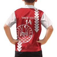 Custom Tahiti Football Family Matching Tank Maxi Dress and Hawaiian Shirt Go Toa Aito LT14 - Polynesian Pride