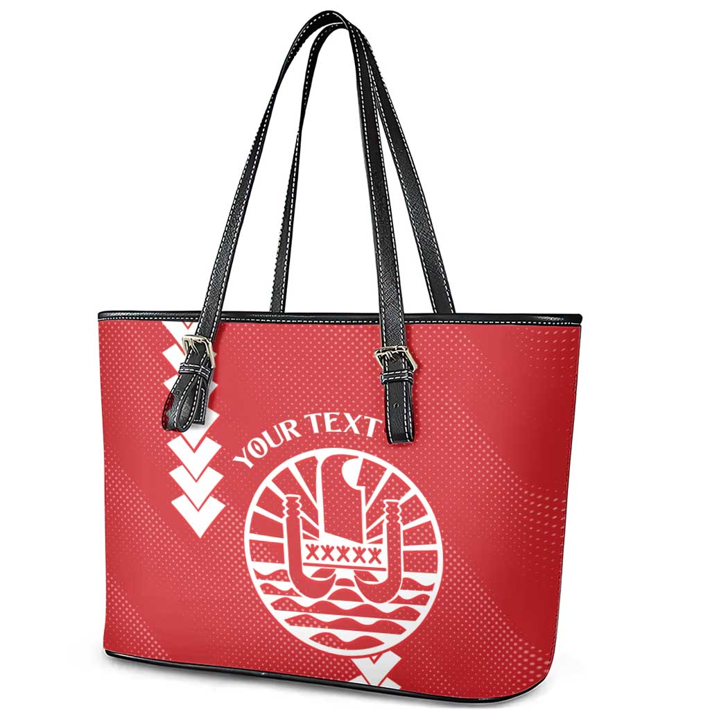 Custom Tahiti Football Leather Tote Bag Go Toa Aito