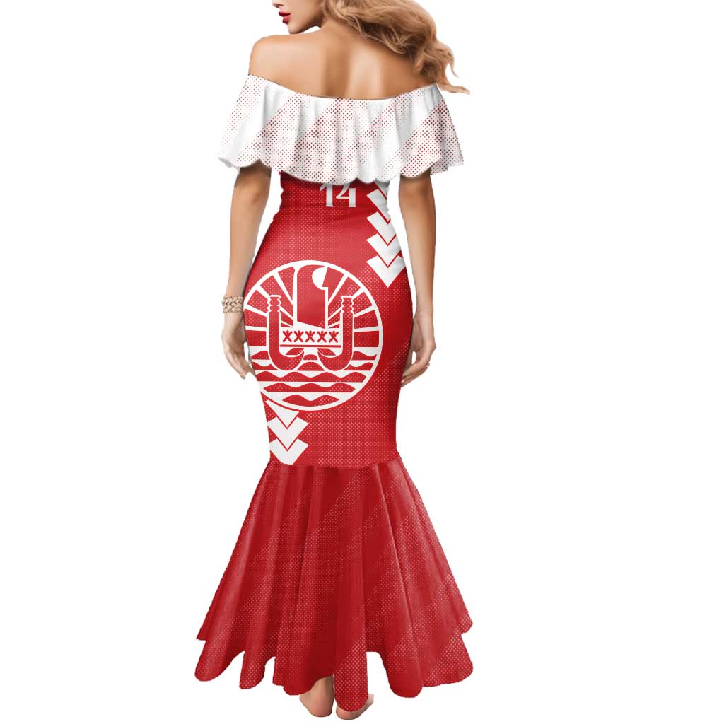 Custom Tahiti Football Mermaid Dress Go Toa Aito