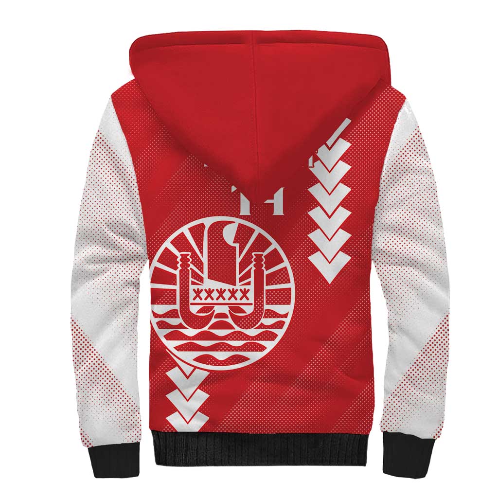 Custom Tahiti Football Sherpa Hoodie Go Toa Aito LT14 - Polynesian Pride