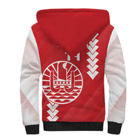 Custom Tahiti Football Sherpa Hoodie Go Toa Aito LT14 - Polynesian Pride