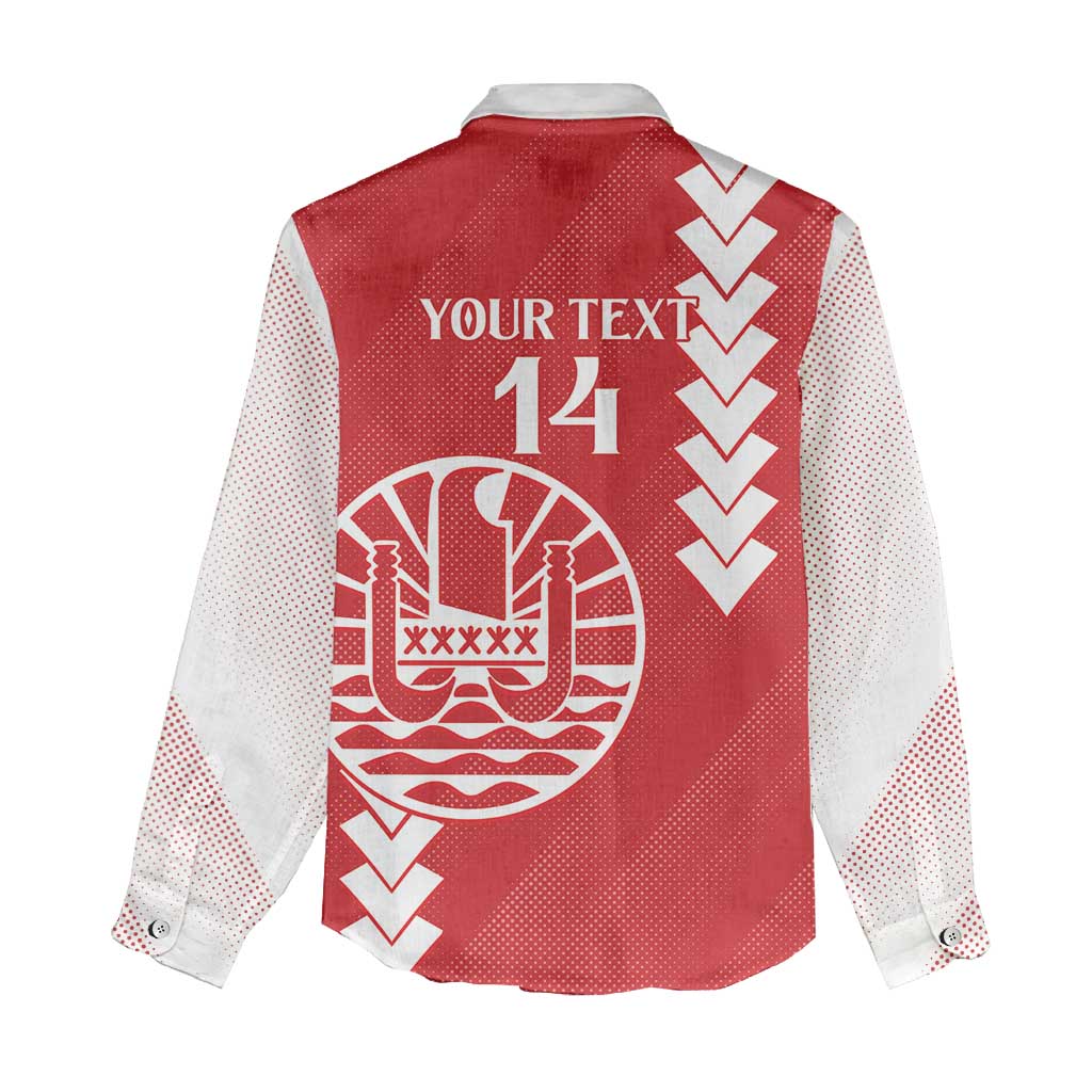 Custom Tahiti Football Women Casual Shirt Go Toa Aito LT14 - Polynesian Pride