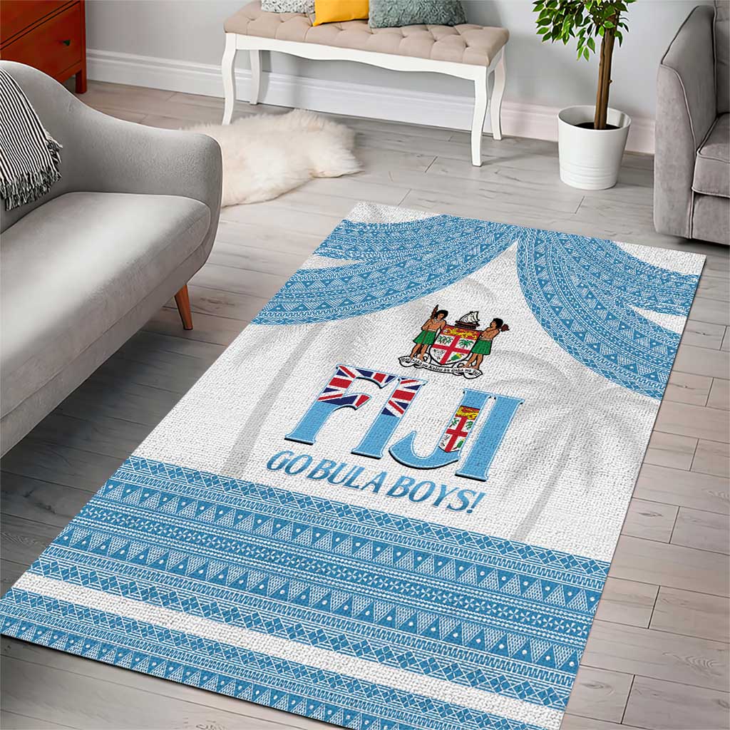 Fiji Tapa Football Area Rug Go Bula Boy! LT14 - Polynesian Pride