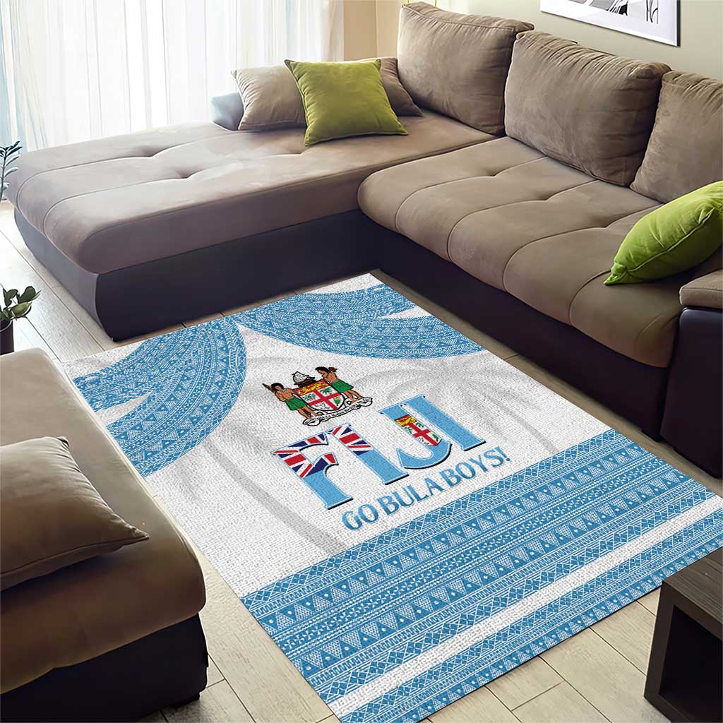 Fiji Tapa Football Area Rug Go Bula Boy! LT14 - Polynesian Pride