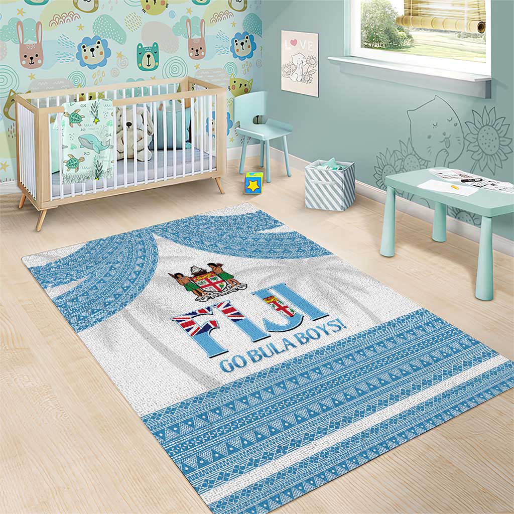 Fiji Tapa Football Area Rug Go Bula Boy! LT14 - Polynesian Pride