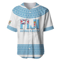 Custom Fiji Tapa Football Baseball Jersey Go Bula Boy! LT14 White - Polynesian Pride