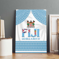 Custom Fiji Tapa Football Canvas Wall Art Go Bula Boy!