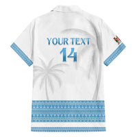 Custom Fiji Tapa Football Family Matching Off The Shoulder Long Sleeve Dress and Hawaiian Shirt Go Bula Boy!