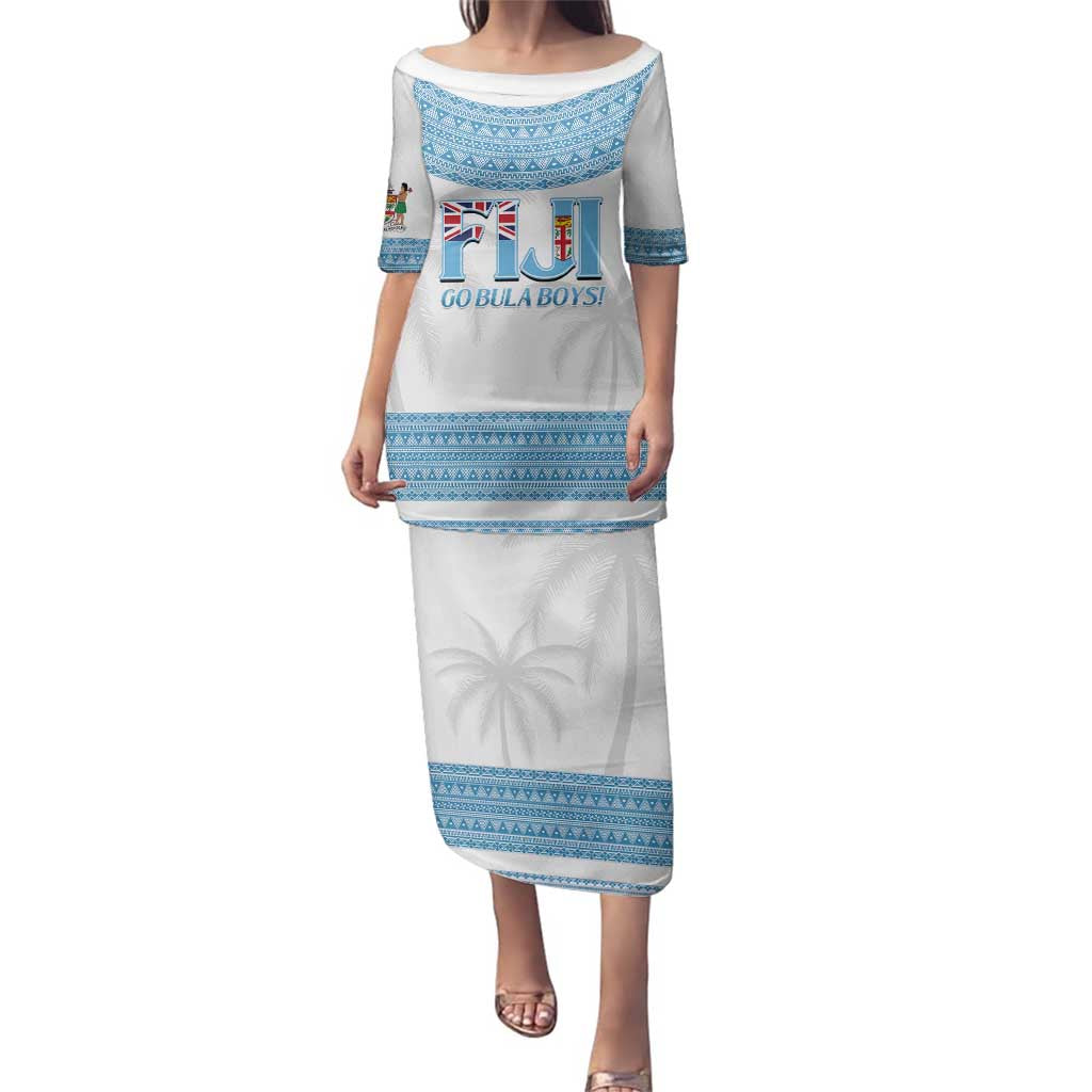 Custom Fiji Tapa Football Family Matching Puletasi and Hawaiian Shirt Go Bula Boy!