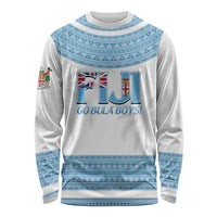 Custom Fiji Tapa Football Long Sleeve Shirt Go Bula Boy!