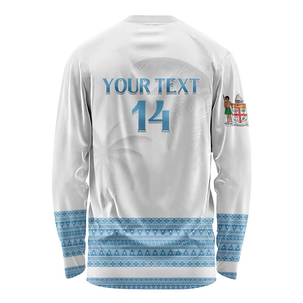 Custom Fiji Tapa Football Long Sleeve Shirt Go Bula Boy!
