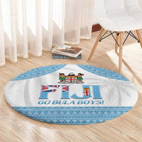 Fiji Tapa Football Round Carpet Go Bula Boy! LT14 - Polynesian Pride