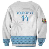 Custom Fiji Tapa Football Sweatshirt Go Bula Boy!