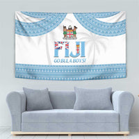 Fiji Tapa Football Tapestry Go Bula Boy! LT14 - Polynesian Pride