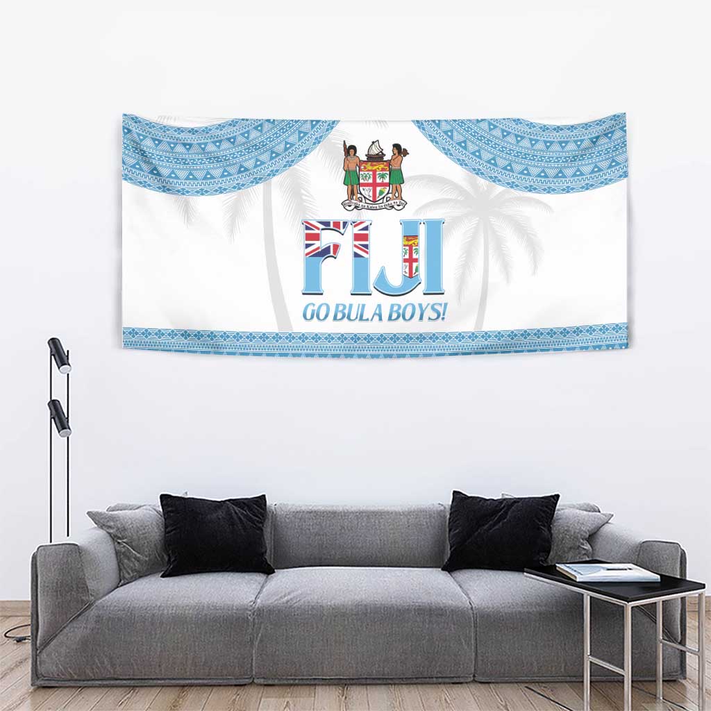 Fiji Tapa Football Tapestry Go Bula Boy! LT14 - Polynesian Pride