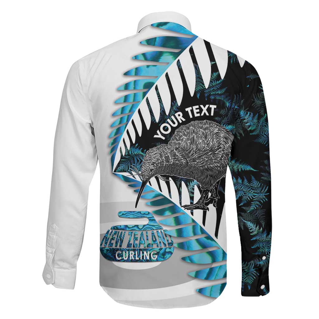 New Zealand Silver Fern Curling Personalised Family Matching Off Shoulder Maxi Dress and Hawaiian Shirt Aotearoa Kiwi Ponga Paua Shell Version LT14 - Polynesian Pride