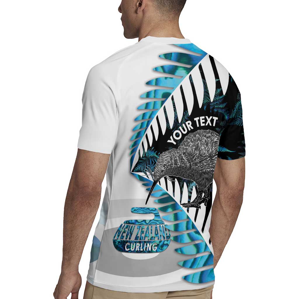 New Zealand Silver Fern Curling Personalised Rugby Jersey Aotearoa Kiwi Ponga Paua Shell Version - Polynesian Pride