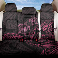 Pink Black Polynesia Floral Sea Turtle Back Car Seat Cover LT14 One Size Black - Polynesian Pride