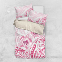 Pink White Polynesia Floral Sea Turtle Bedding Set LT14 US Twin 172cm x 218cm White - Polynesian Pride