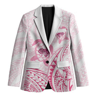 Pink White Polynesia Floral Sea Turtle Blazer - Polynesian Pride