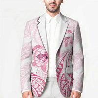 Pink White Polynesia Floral Sea Turtle Blazer - Polynesian Pride