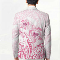 Pink White Polynesia Floral Sea Turtle Blazer - Polynesian Pride