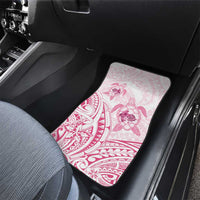 Pink White Polynesia Floral Sea Turtle Car Mats LT14 - Polynesian Pride
