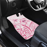 Pink White Polynesia Floral Sea Turtle Car Mats LT14 - Polynesian Pride