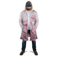 Pink White Polynesia Floral Sea Turtle Cloak - Polynesian Pride