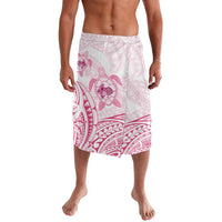 Pink White Polynesia Floral Sea Turtle Lavalava LT14 White - Polynesian Pride