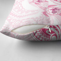 Pink White Polynesia Floral Sea Turtle Pillow Cover LT14 - Polynesian Pride