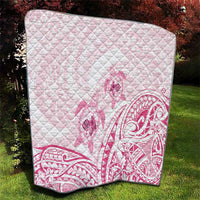 Pink White Polynesia Floral Sea Turtle Quilt LT14 - Polynesian Pride