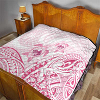 Pink White Polynesia Floral Sea Turtle Quilt LT14 - Polynesian Pride