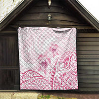 Pink White Polynesia Floral Sea Turtle Quilt LT14 - Polynesian Pride