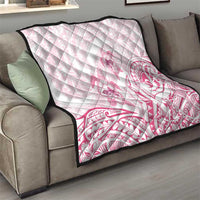 Pink White Polynesia Floral Sea Turtle Quilt LT14 - Polynesian Pride