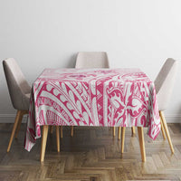Pink White Polynesia Floral Sea Turtle Tablecloth LT14 - Polynesian Pride