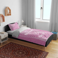 Custom New Zealand Silver Fern Rugby 2025 Bedding Set All Black Aotearoa Maori Pink LT14 - Polynesian Pride