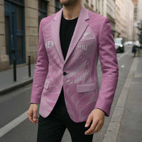 Custom New Zealand Silver Fern Rugby 2025 Blazer All Black Aotearoa Maori Pink - Polynesian Pride