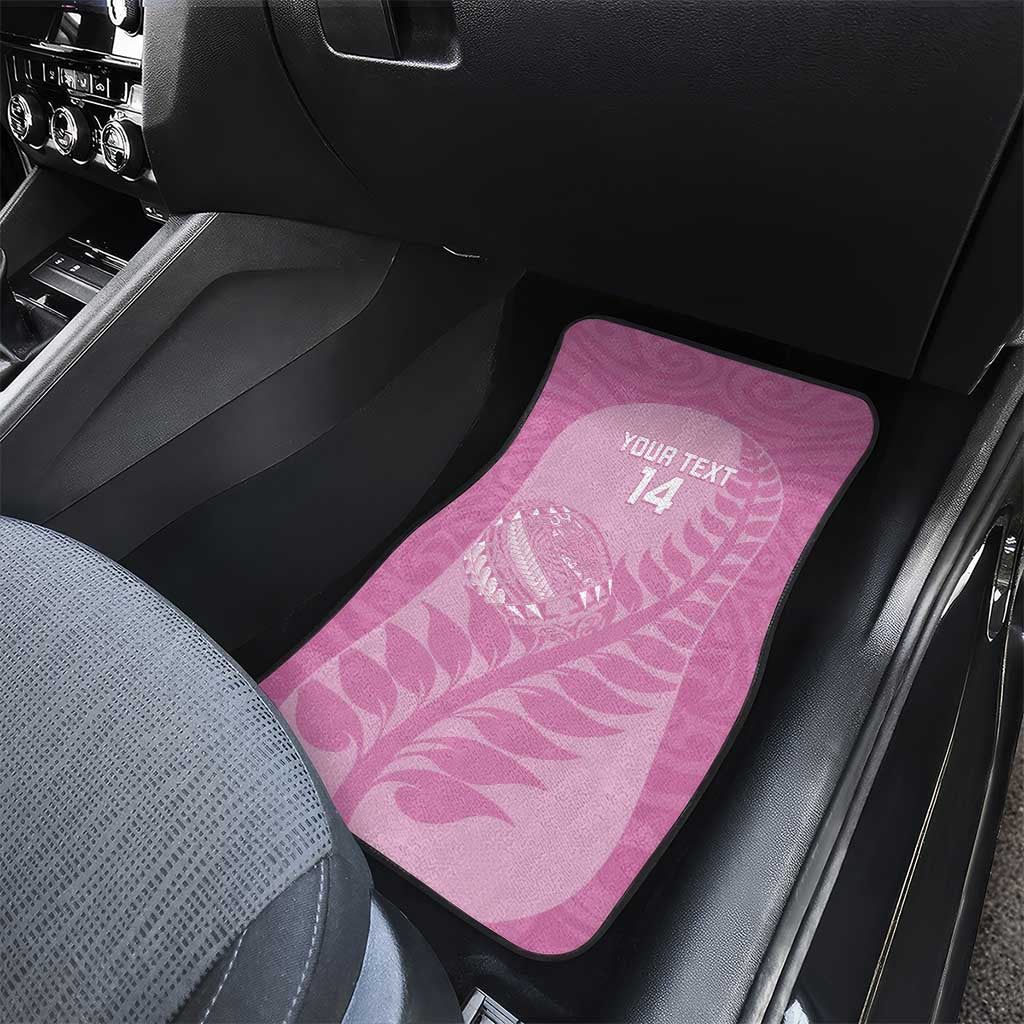 Custom New Zealand Silver Fern Rugby 2025 Car Mats All Black Aotearoa Maori Pink LT14 - Polynesian Pride