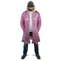 Custom New Zealand Silver Fern Rugby 2025 Cloak All Black Aotearoa Maori Pink - Polynesian Pride